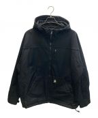 CarHarttカーハート）の古着「Soft Shell Distressed Windstopper Hooded Jacket」｜ブラック