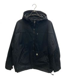 CarHartt（カーハート）の古着「Soft Shell Distressed Windstopper Hooded Jacket」｜ブラック