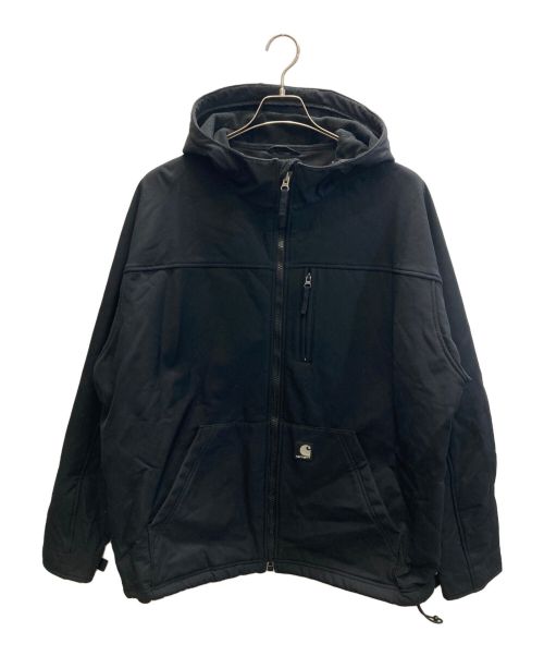 CarHartt（カーハート）CarHartt (カーハート) Soft Shell Distressed Windstopper Hooded Jacket ブラック サイズ:SIZE 2XLの古着・服飾アイテム