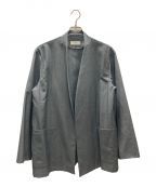 MARKAマーカ）の古着「LAPELLESS SHIRT JACKET」｜グレー