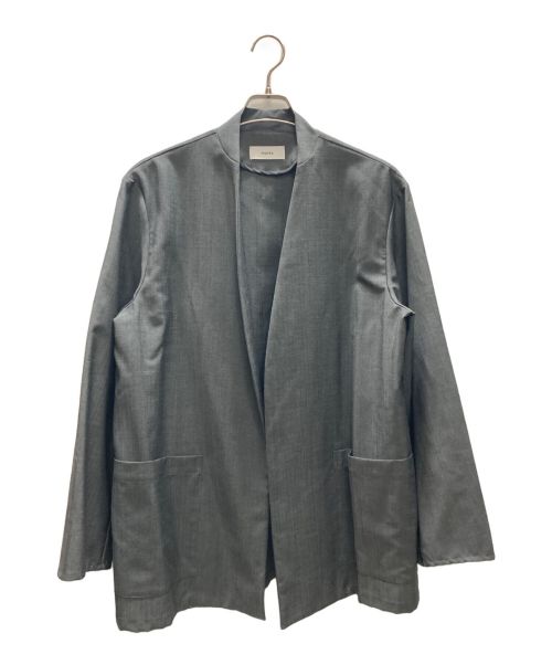 MARKA（マーカ）MARKA (マーカ) LAPELLESS SHIRT JACKET グレー サイズ:2の古着・服飾アイテム