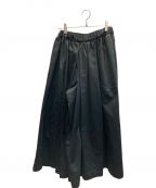 Traditional Weatherwearトラディショナルウェザーウェア）の古着「GATHERED VOLUME CULOTTE PANTS」｜ブラック