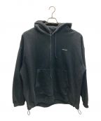 TIGHTBOOTH PRODUCTIONタイトブースプロダクション）の古着「Fleece BIG Logo Hoodie」｜ブラック