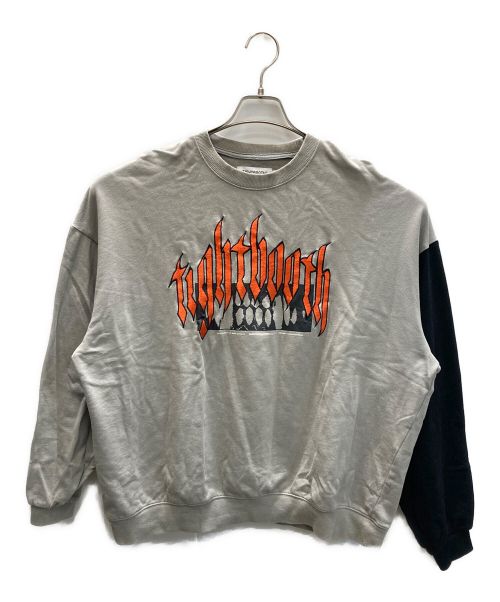 TIGHTBOOTH PRODUCTION（タイトブースプロダクション）TIGHTBOOTH PRODUCTION (タイトブースプロダクション) BEAST CREW SWEAT グレー×ブラック サイズ:Lの古着・服飾アイテム