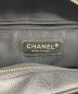 中古・古着 CHANEL (シャネル) キャビアスキン チェーンショルダーバッグ ブラック：220000円