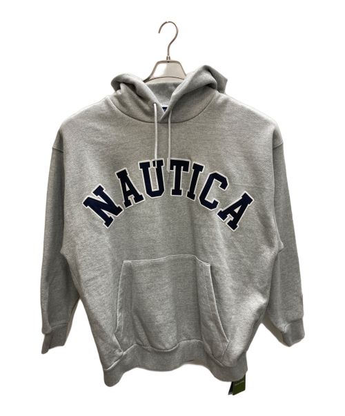 NAUTICA（ノーティカ）NAUTICA (ノーティカ) Arch Logo Sweat Hoodie グレー サイズ:XL 未使用品の古着・服飾アイテム