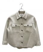 STUDIOUSステュディオス）の古着「Bonding Tweed Shirt Jacket」｜ホワイト