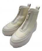 HUNTERハンター）の古着「EXPLORER ANKLE ZIP FLATFORM BOOT」｜ホワイト