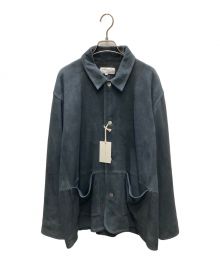 FOLL（フォル）の古着「washed suede coverall jacket」｜ネイビー