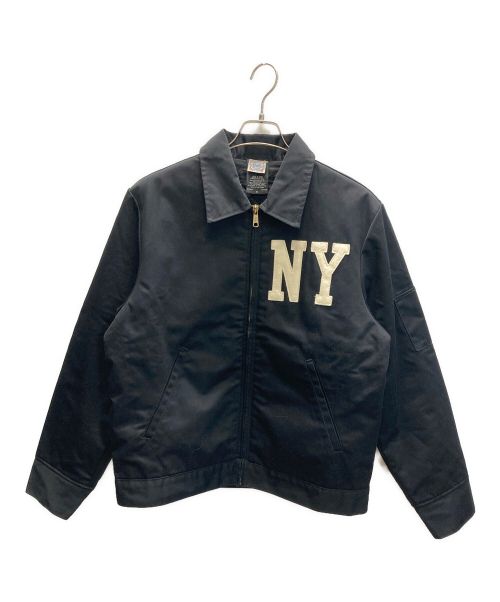 EBBETS FIELD FLANNELS（エベッツフィールドフランネルズ）EBBETS FIELD FLANNELS (エベッツフィールドフランネルズ) GROUND CREW JACKET ブラック サイズ:Mの古着・服飾アイテム