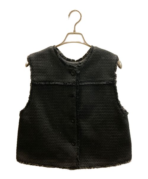 JOURNAL STANDARD（ジャーナル スタンダード）JOURNAL STANDARD (ジャーナル スタンダード) TWEED VEST ブラック サイズ:SIZE Freeの古着・服飾アイテム