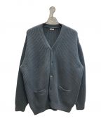 STEVEN ALANスティーブンアラン）の古着「MULE SADDLE SHOULDER CARDIGAN」｜グレー