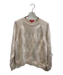 SUPREME（シュプリーム）の古着「Small Box Stripe Sweater」｜ベージュ