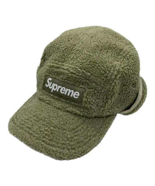 SUPREME（シュプリーム）SUPREME (シュプリーム) Deep Pile Earflap Camp Cap グリーンの古着・服飾アイテム