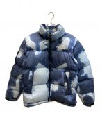 THE NORTH FACE×SUPREMEザ ノース フェイス×シュプリーム）の古着「Bleached Denim Print Nuptse Jacket」｜ブルー