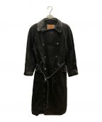 DIESELディーゼル）の古着「Double Breasted Trench Coat」｜ブラック