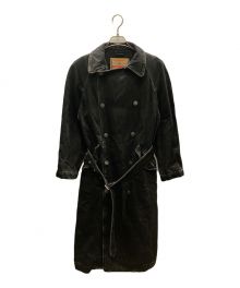 DIESEL（ディーゼル）の古着「Double Breasted Trench Coat」｜ブラック