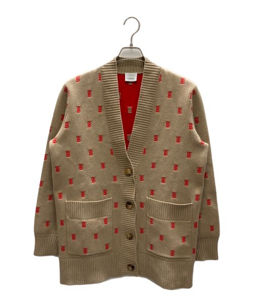 BURBERRY LONDON（バーバリーロンドン）BURBERRY LONDON (バーバリーロンドン) Monogram Wool Cashmere Blend Cardigan ブラウン サイズ:Ｓの古着・服飾アイテム