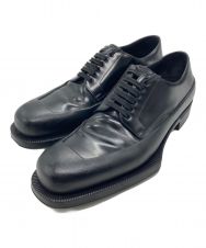 PRADA (プラダ) ブラッシュドダービーシューズ ブラック サイズ:SIZE 6 1/2