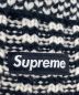 中古・古着 Supreme (シュプリーム) Wool Jacquard Beanie ブラック×ホワイト：5000円