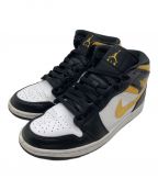 NIKEナイキ）の古着「AIR JORDAN 1 MID」｜ブラック×イエロー