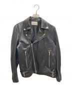 MAISON SPECIALメゾンスペシャル）の古着「Dress-Fit Sheep Leather Double Rider Jacket」｜ブラック