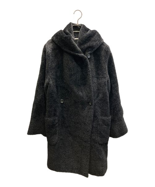 MaxMara（マックスマーラ）MaxMara (マックスマーラ) アルパカブレンドコート ブラック サイズ:SIZE 38の古着・服飾アイテム