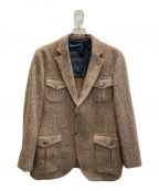 Harris Tweed×HACKETTハリスツイード×ハケット）の古着「カントリージャケット」｜ブラウン