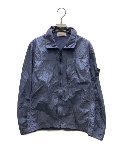 STONE ISLAND（ストーンアイランド）STONE ISLAND (ストーンアイランド) NYLON METAL IN ECONYL OVERSHIRT ネイビー サイズ:Mの古着・服飾アイテム