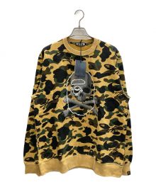 A BATHING APE×Mastermind JAPAN（アベイシングエイプ×マスターマインド ジャパン）の古着「SKULL APE CAMO SWEAT」｜イエロー