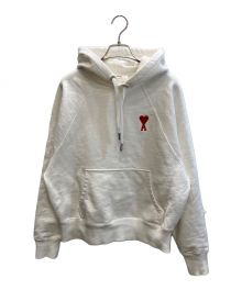 AMI Alexandre Mattiussi（アミ アレクサンドル マテュッシ）の古着「TONAL ADC HOODIE」｜ホワイト