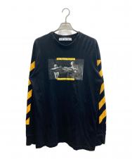 OFFWHITE (オフホワイト) CARAVAGGIO PAINTING L/S TEE ブラック サイズ:SIZE XL