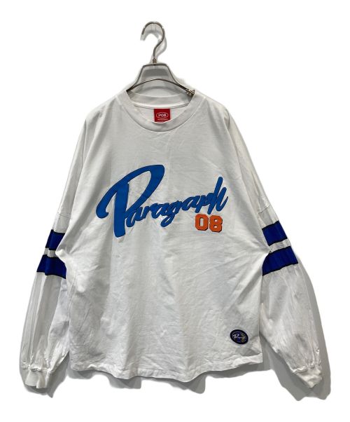 paragraph（パラグラフ）paragraph (パラグラフ) ロゴカットソー ホワイト サイズ:FREEの古着・服飾アイテム