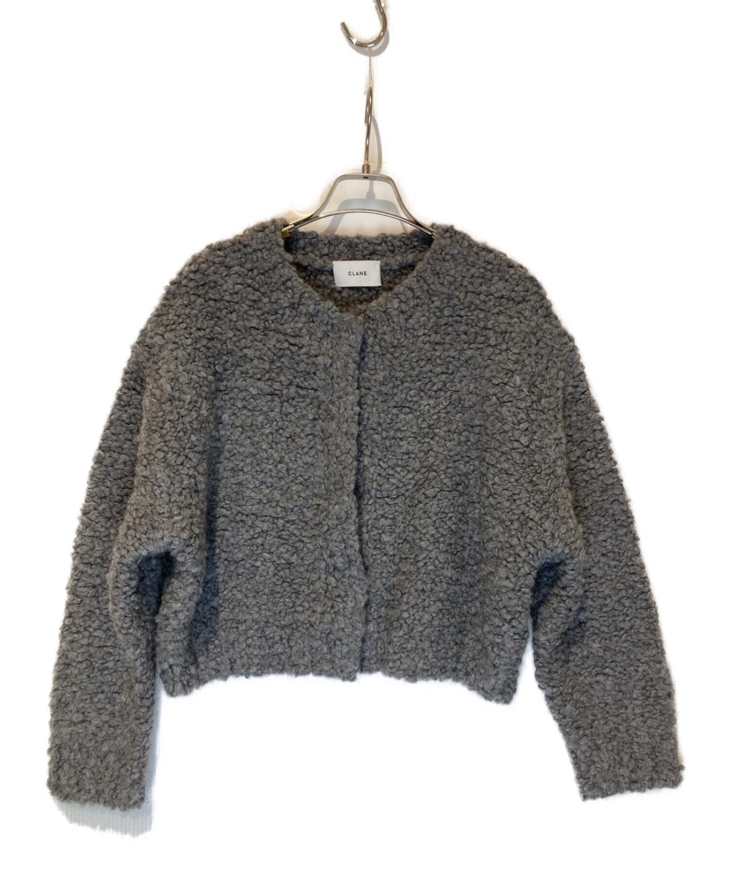 中古・古着通販】CLANE (クラネ) TEDDY BEAR HAND KNIT TOPS グレー