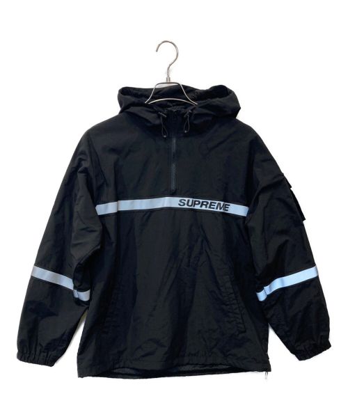 SUPREME（シュプリーム）SUPREME (シュプリーム) Reflective Taping Hood Pullover ブラック サイズ:Sの古着・服飾アイテム