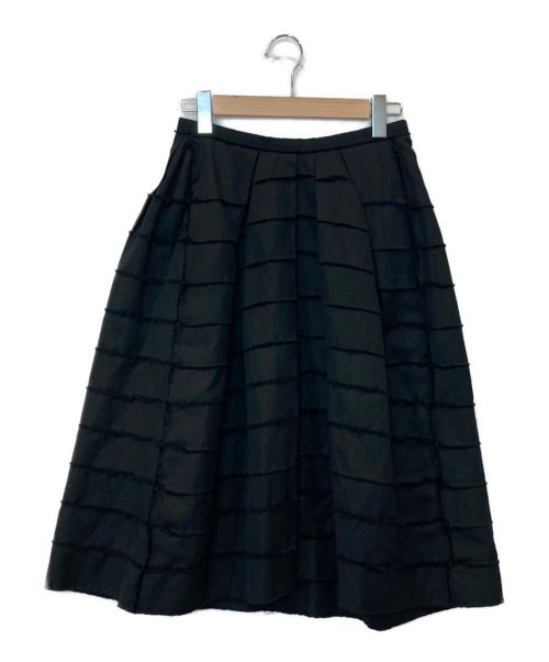 DRAWER（ドゥロワー）DRAWER (ドゥロワー) フレアスカート ブラック サイズ:36の古着・服飾アイテム