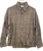 jiedaジエダ）の古着「CHECK OVERSIZED SHIRT L/S」｜ブラウン