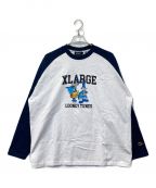 XLARGE×LOONEY TUNESエクストララージ×ルーニーチューンズ）の古着「ラグランカットソー」｜ネイビー×ホワイト