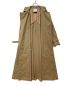 中古・古着 Ameri VINTAGE (アメリヴィンテージ) MINIMAL FLARE LONG TRENCH COAT ベージュ サイズ:M：22800円