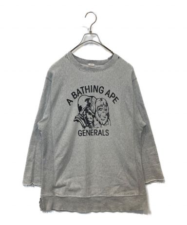 【中古・古着通販】A BATHING APE (ア ベイシング エイプ) スウェット グレー サイズ:M｜ブランド・古着通販  トレファク公式【TREFAC FASHION】スマホサイト