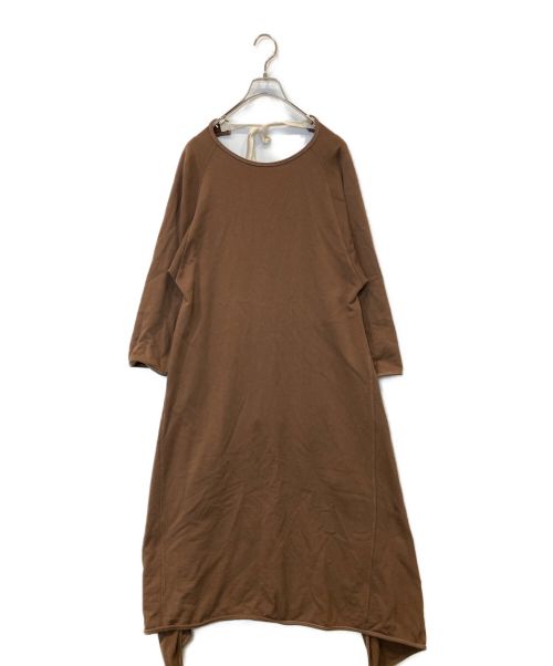 BASERANGE（ベースレンジ）BASERANGE (ベースレンジ) API WRAP DRESS ブラウン サイズ:FREEの古着・服飾アイテム