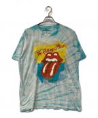 バンドTシャツバンドTシャツ）の古着「[古着]THE ROLLING STONES Tシャツ」｜ブルー×イエロー