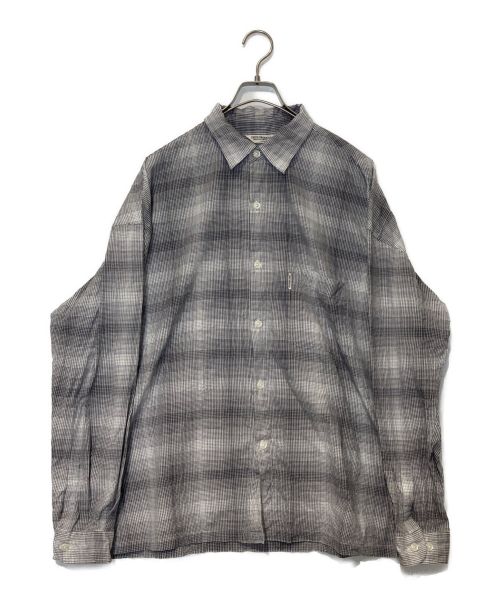 COOTIE PRODUCTIONS（クーティープロダクツ）COOTIE PRODUCTIONS (クーティープロダクツ) Ombre Check L/S Shirt/長袖シャツ グレー サイズ:Lの古着・服飾アイテム