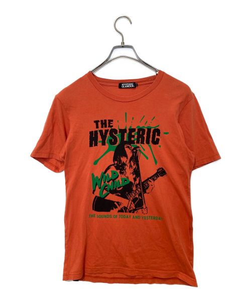 Hysteric Glamour（ヒステリックグラマー）Hysteric Glamour (ヒステリックグラマー) プリントカットソー オレンジ サイズ:Sの古着・服飾アイテム