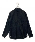 Massimo d'Augustoマッシモダウグスト）の古着「リネンプルオーバーシャツ」｜ブラック