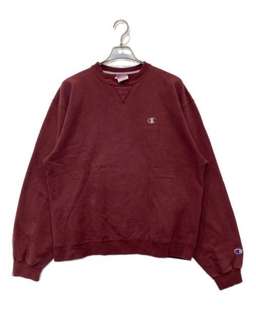 Champion（チャンピオン）Champion (チャンピオン) クルーネックスウェット ボルドー サイズ:Lの古着・服飾アイテム