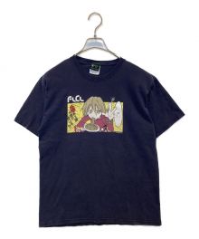 BROCCOLI GEAR（ブロッコリー ギア）の古着「【古着】フリクリ ''ハルハラ・ハル子'' プリントTシャツ」｜ブラック