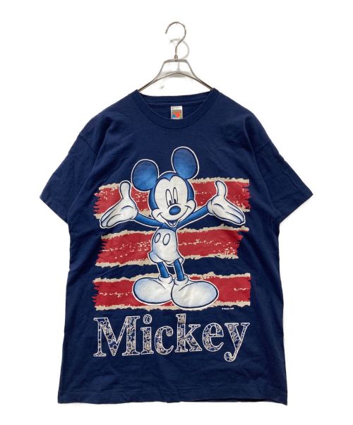 MICKEY UNLIMITED（ミッキー アンリミテッド）MICKEY UNLIMITED (ミッキー アンリミテッド) プリントカットソー ネイビー サイズ:1の古着・服飾アイテム