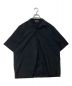 AURALEE（オーラリー）の古着「SELVEDGE WEATHER CLOTH OPEN COLLARED H/S SHIRTS」｜ブラック