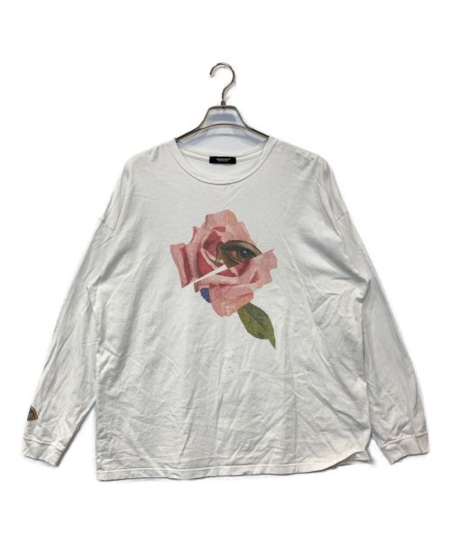 UNDERCOVER（アンダーカバー）UNDERCOVER (アンダーカバー) L/S TEE -ROSE/EYE- ホワイト サイズ:3の古着・服飾アイテム